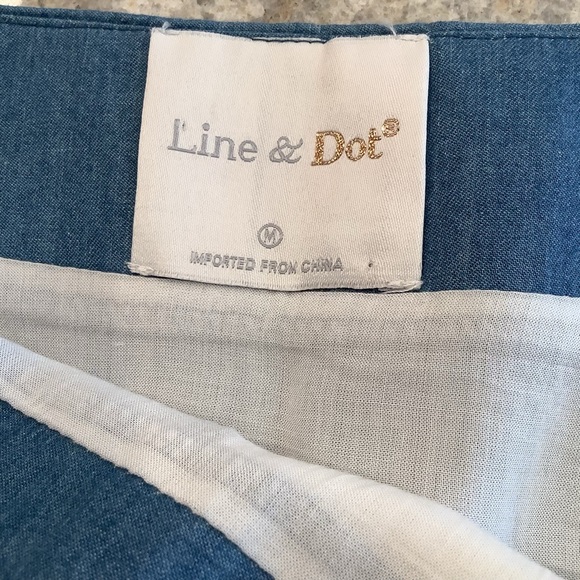 Line and Dot Patchwork Cotton Mini Skirt Size Medium With Cutout - Picture 4 of 7